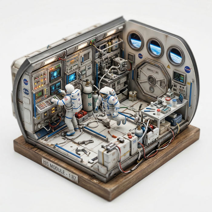 Diorama isométrique