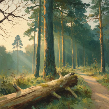 Sunlit forest 1