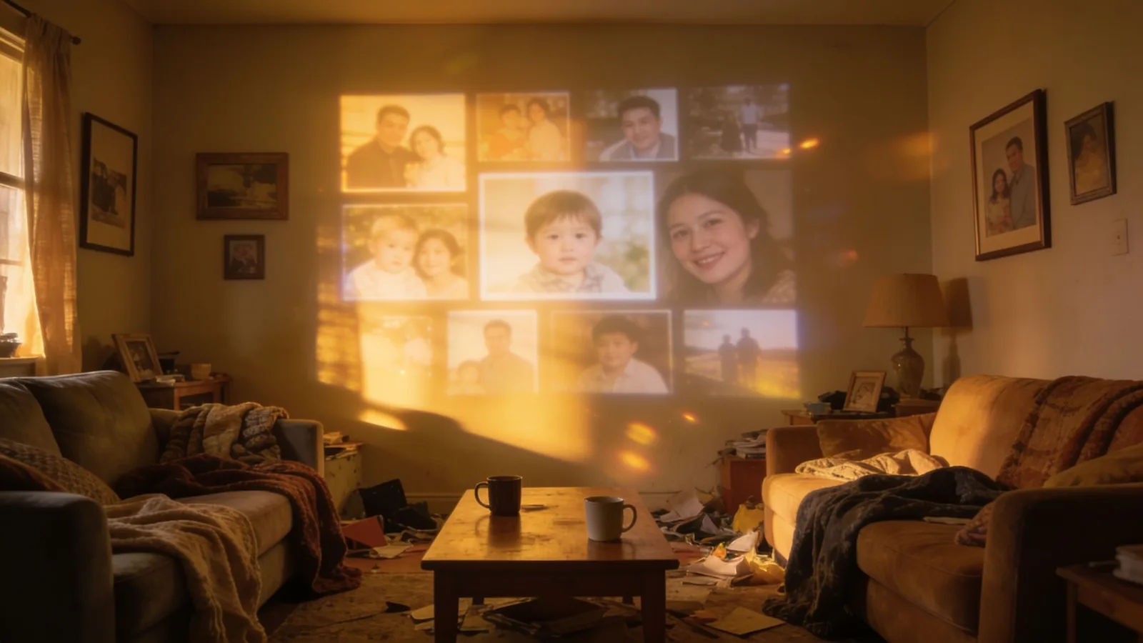 Set the mood for a slideshow or a message