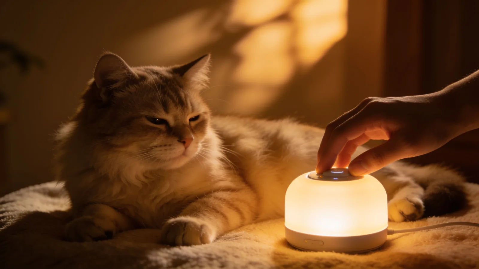 Direct the calming sound in plain English