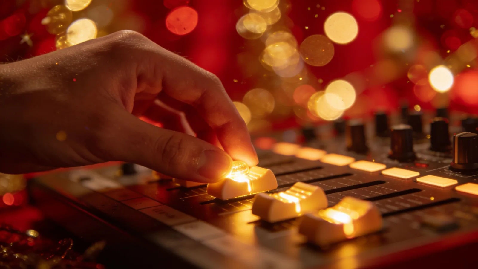 Direct the festive sound in plain English