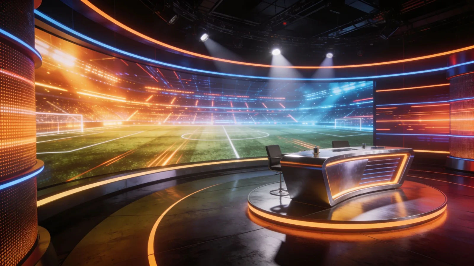 Set the mood for a sports show or an ad