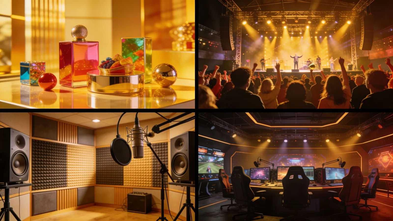 Set the mood for video, podcasts and games