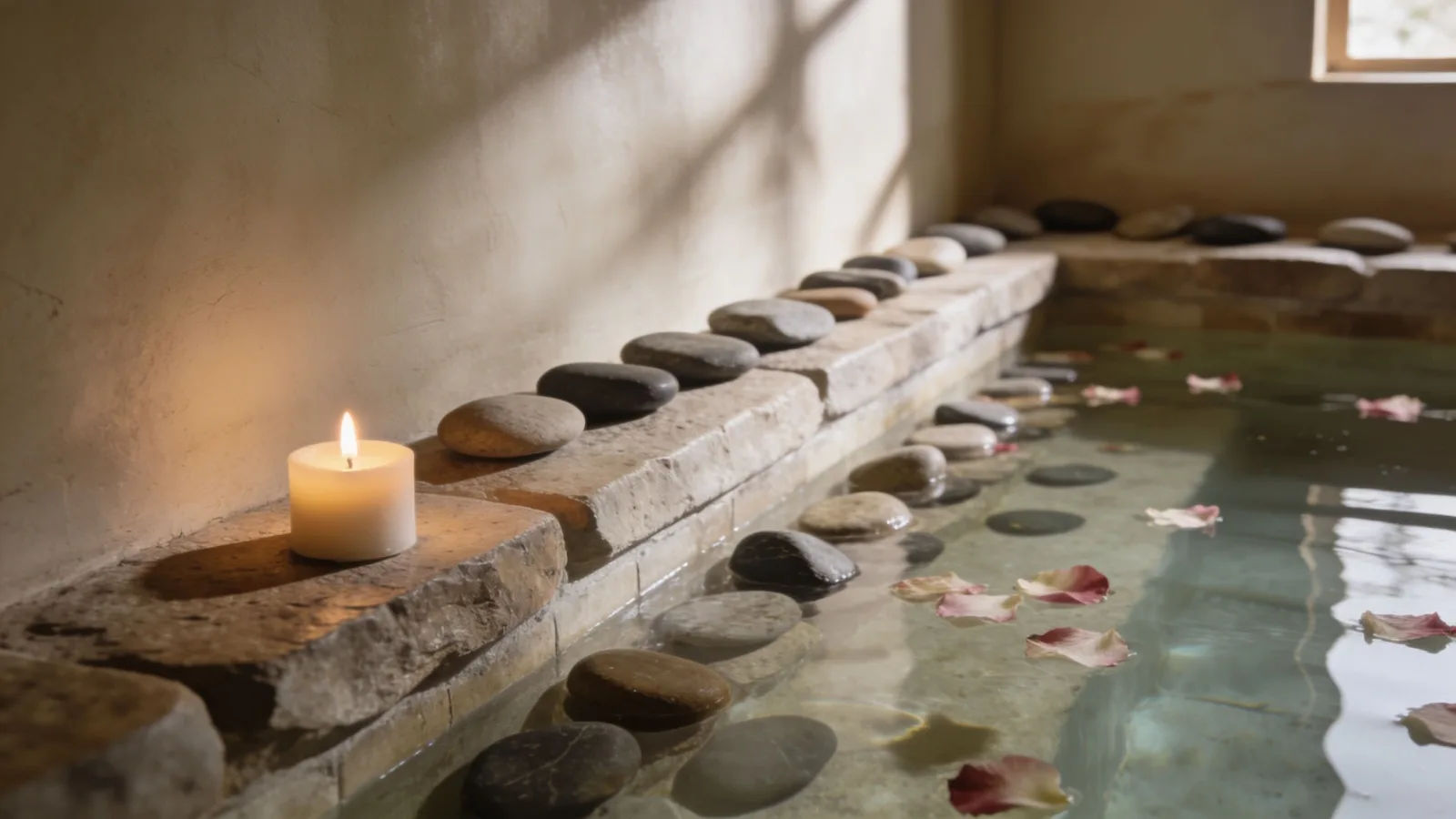 Score a tender scene or spa video