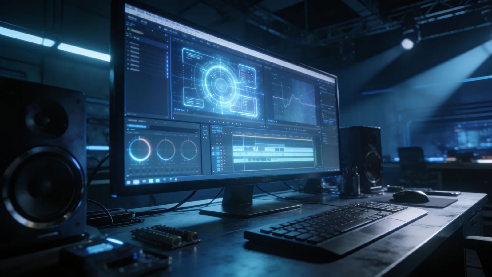 Score a sci-fi or dystopian scene