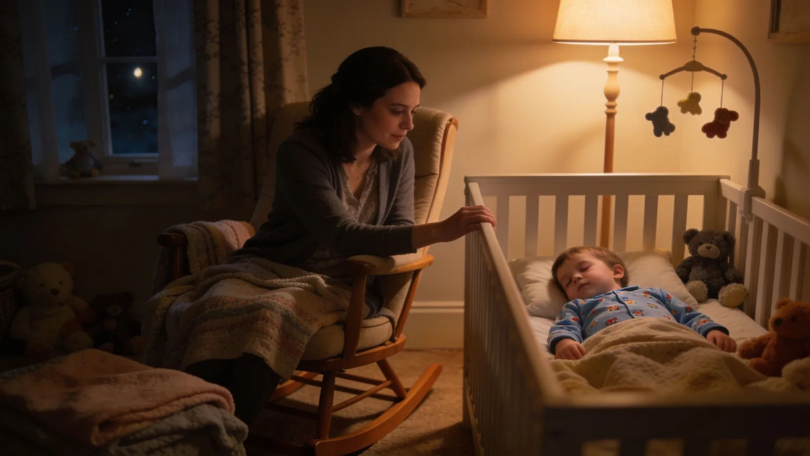 Score a bedtime routine or a nursery video