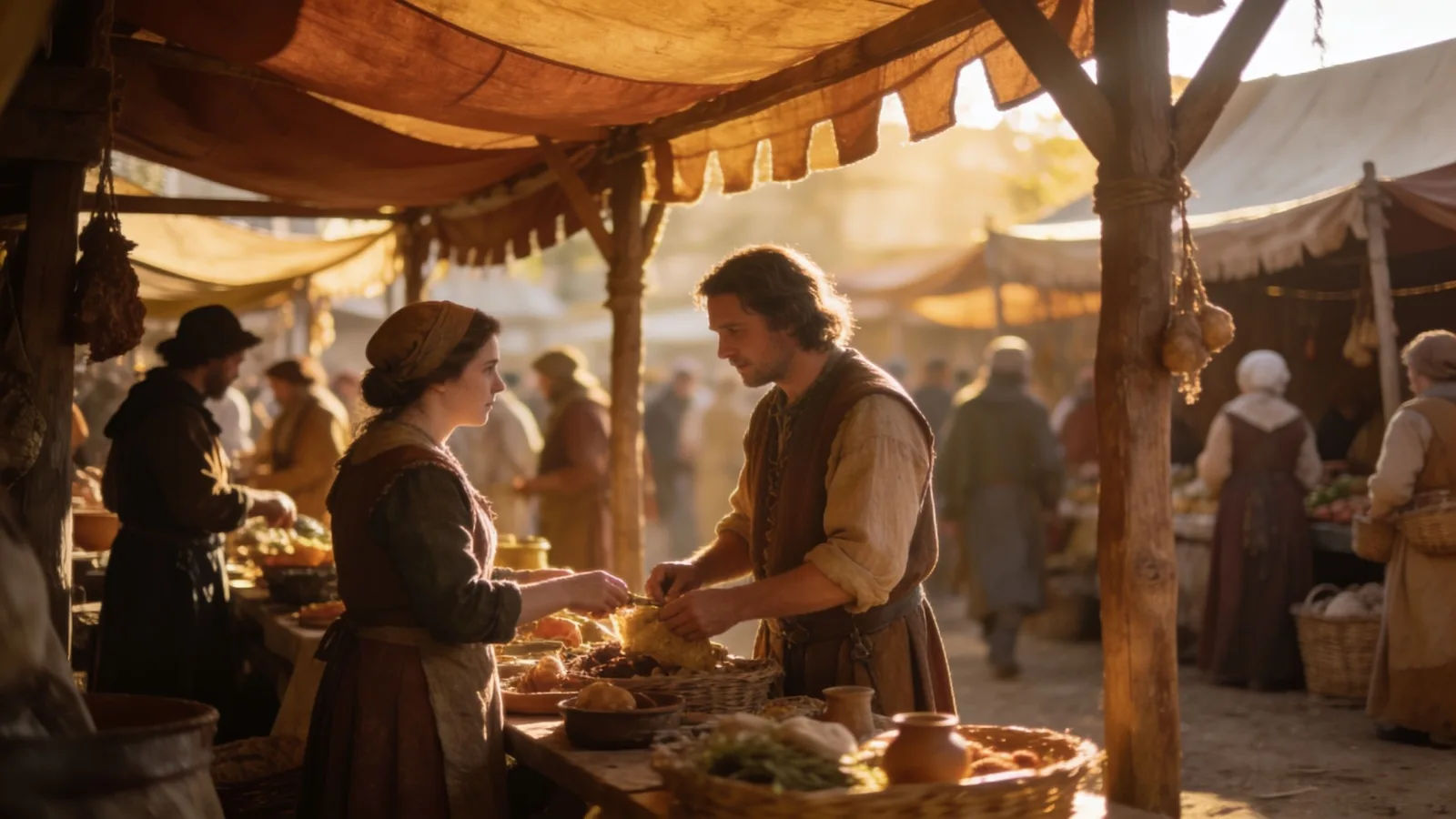 Direct the medieval sound in plain English