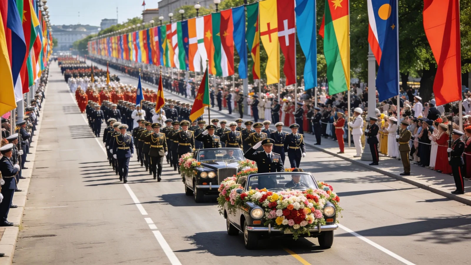 Score a parade or ceremony