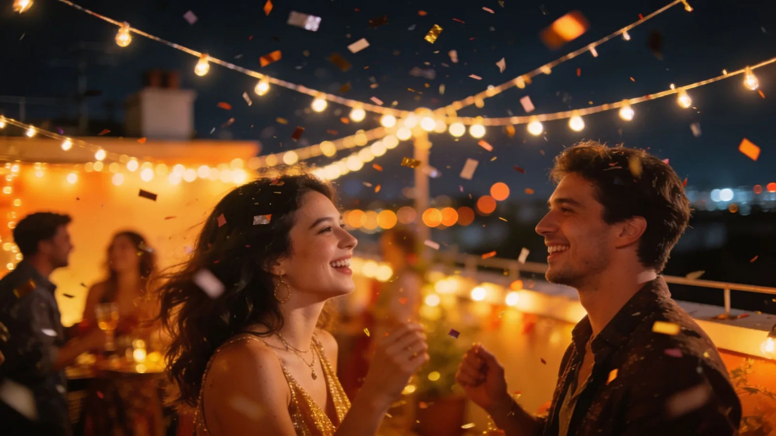 Set the mood for a party clip or a greeting