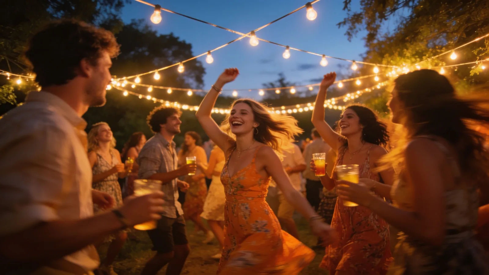 Direct the party vibe in plain English