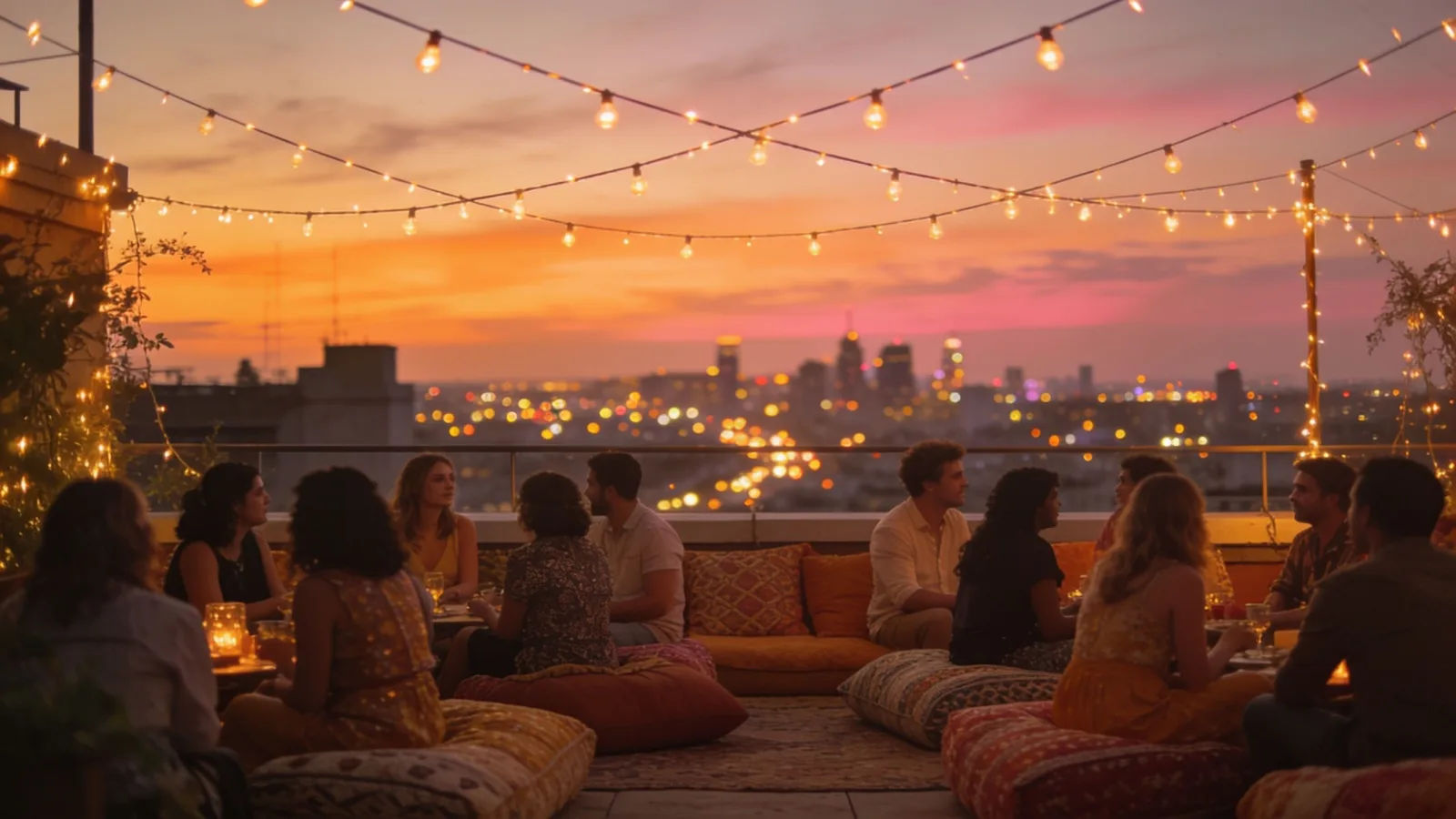 Set the mood for a celebration or an ad