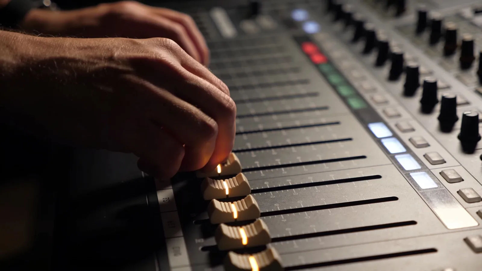 Direct the podcast sound in plain English