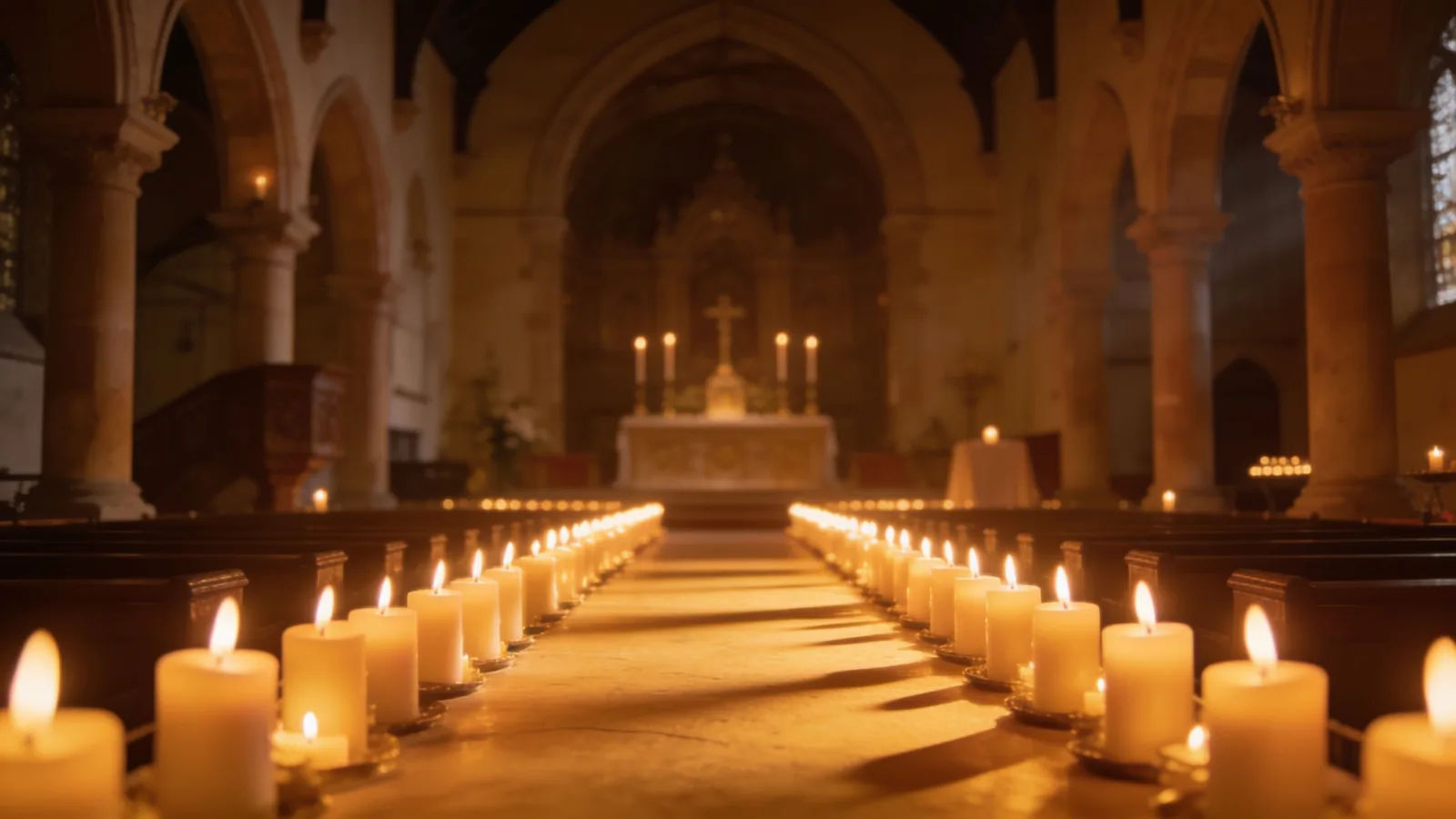 Score a ceremonial or worship scene