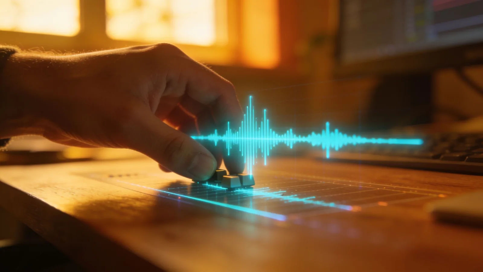 Direct the acoustic sound in plain English