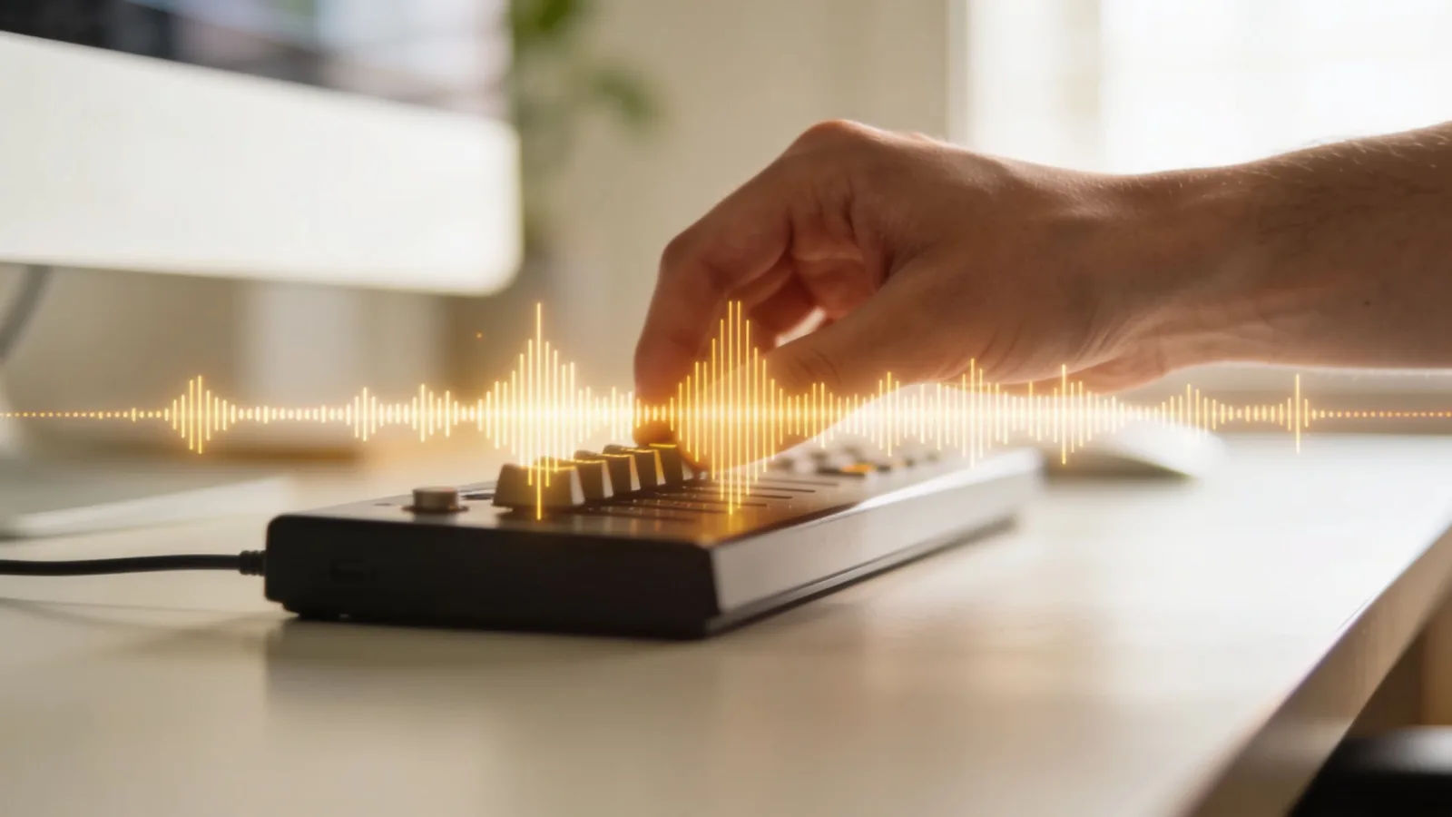 Direct the slideshow sound in plain English