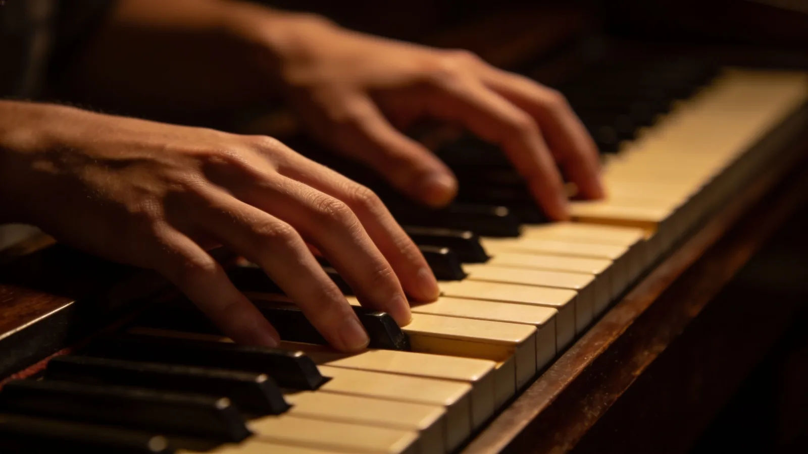 Direct the piano sound in plain English