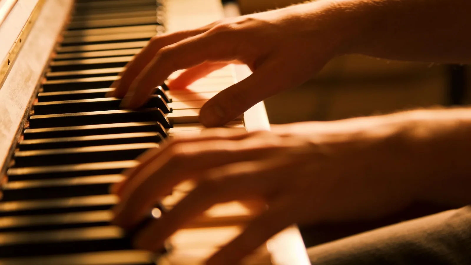 Direct the piano sound in plain English