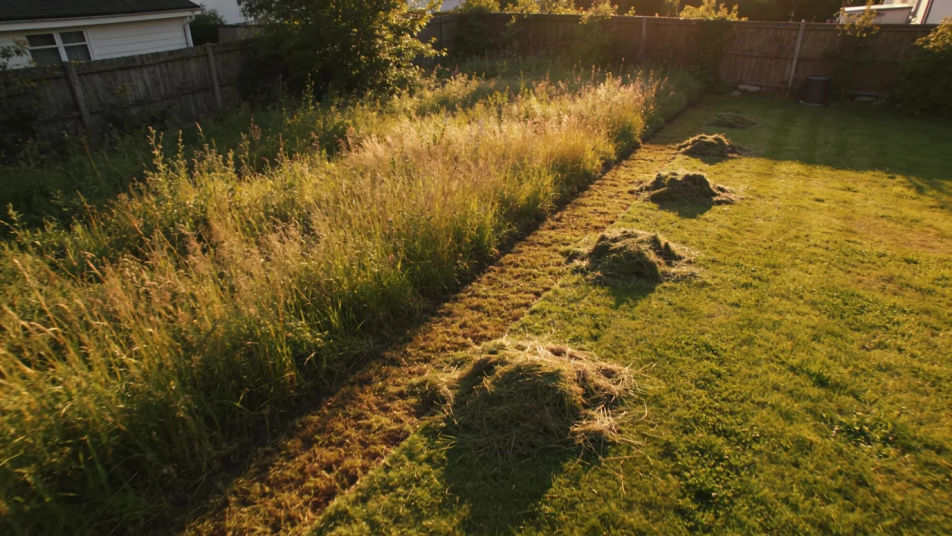 Keep a yard work montage moving without music