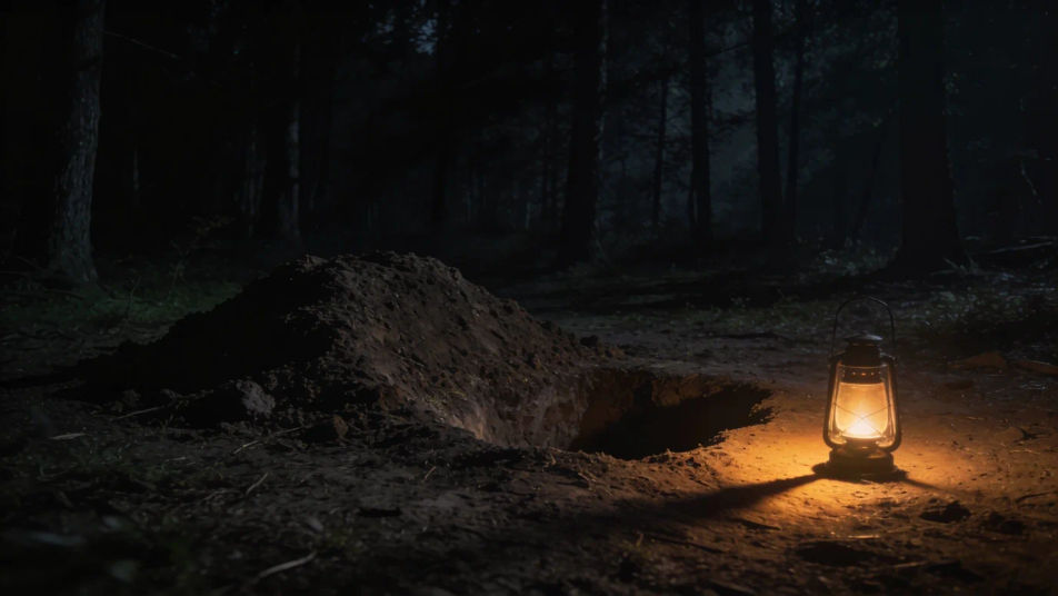 Let someone dig a hole the camera never shows
