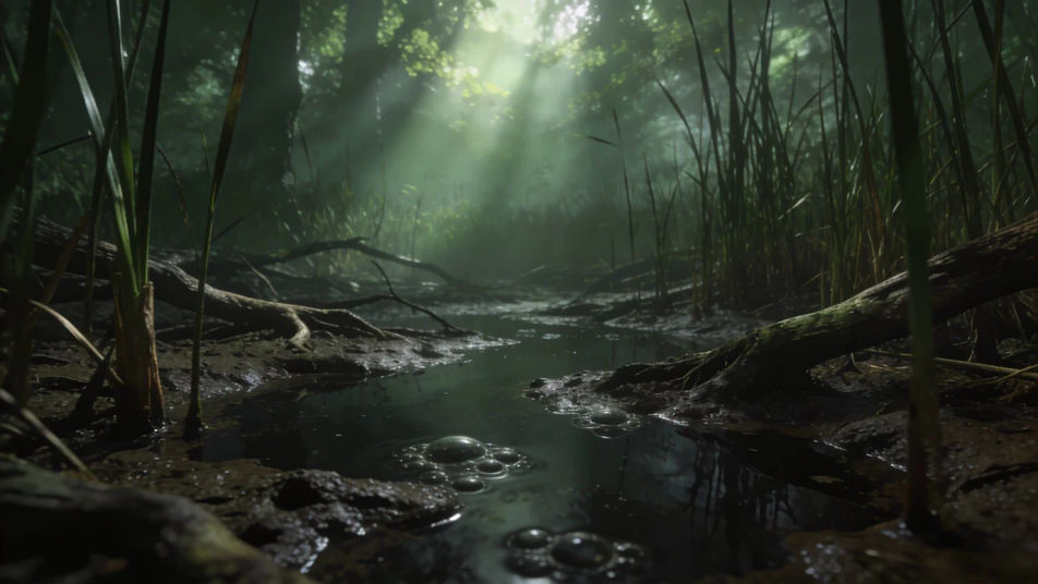Make a swamp feel thick and alive