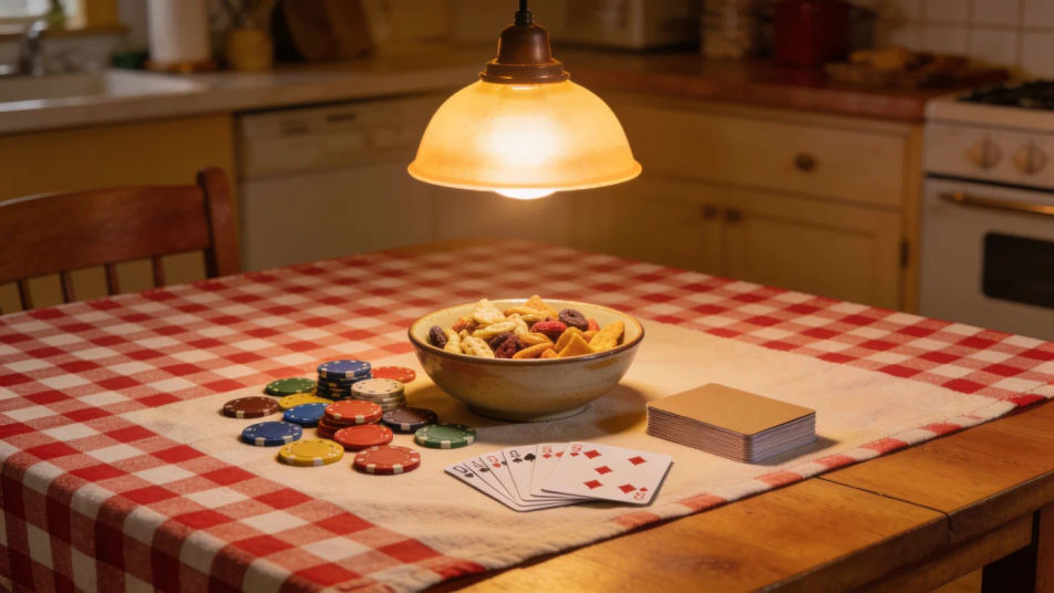 Set up a card night in one sound