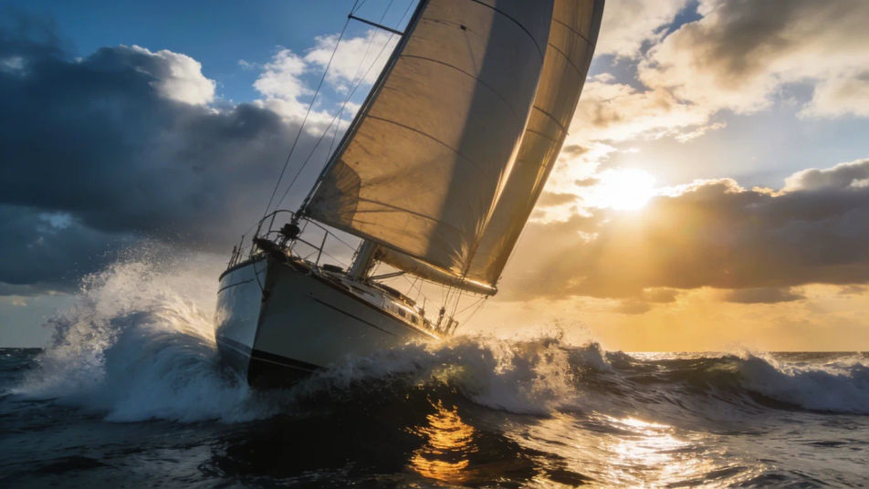 Land the moment the sail catches