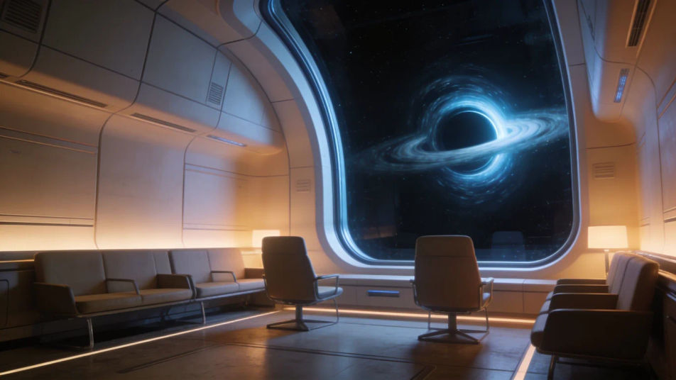 Show a station built around a wormhole