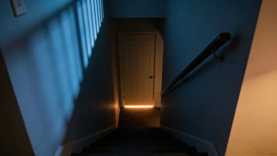 Hint that someone is awake in the next room