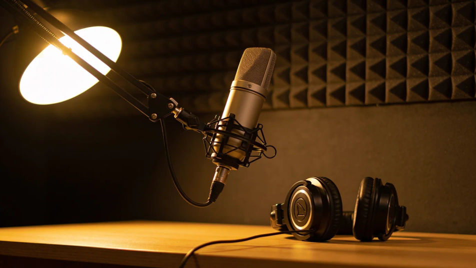 Open a podcast intro without music