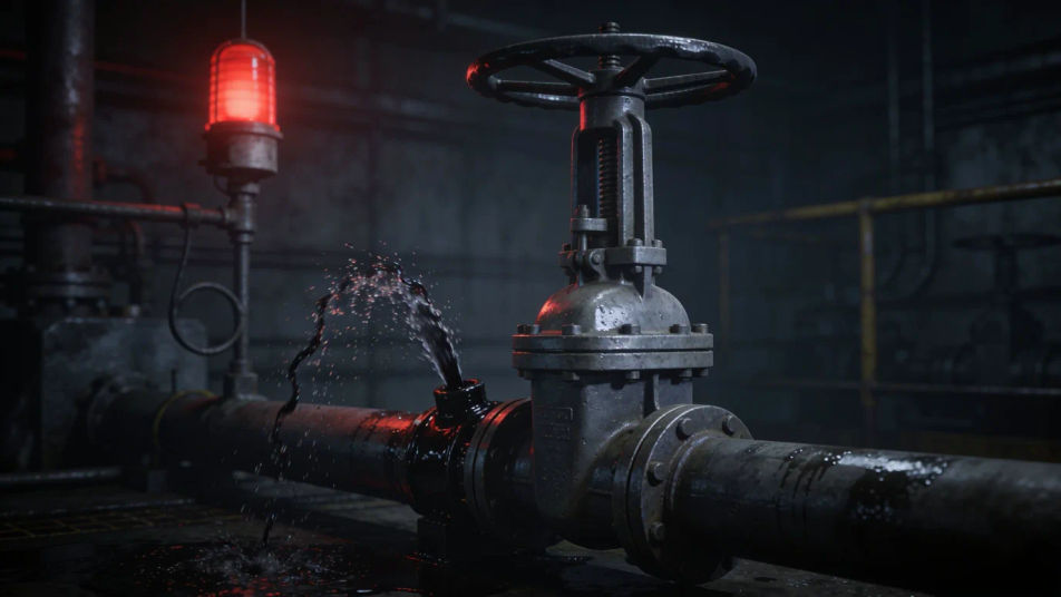 Make a pipe burst feel sudden