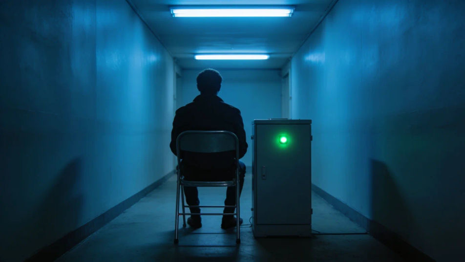 Hold a tense wait with no music