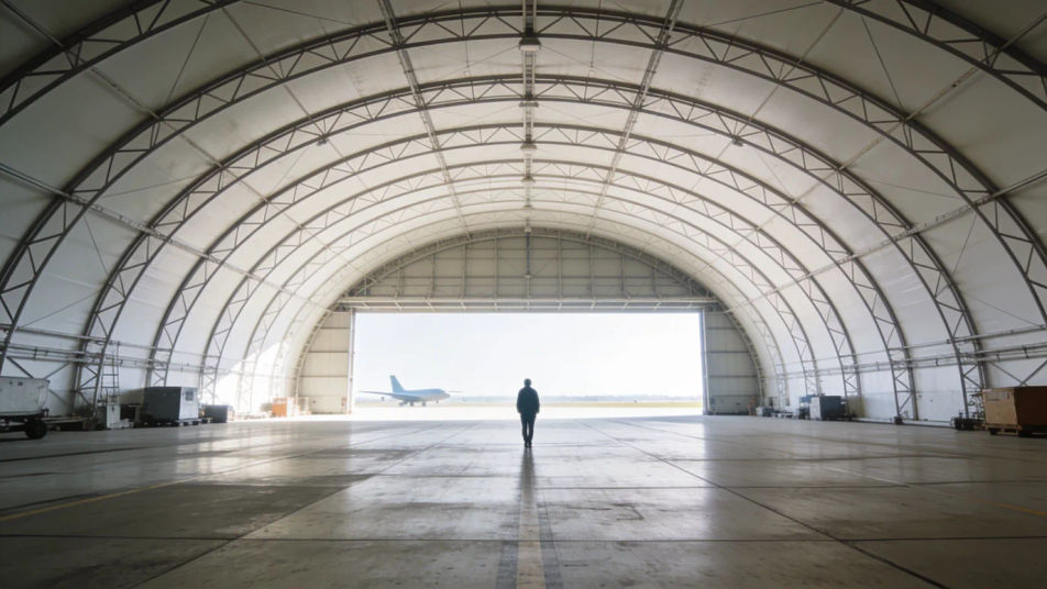 Show the viewer how vast the space is