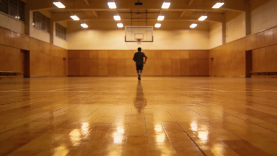 Make a sudden stop on the court hit harder