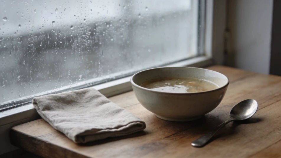 Keep a cosy kitchen scene going with no music