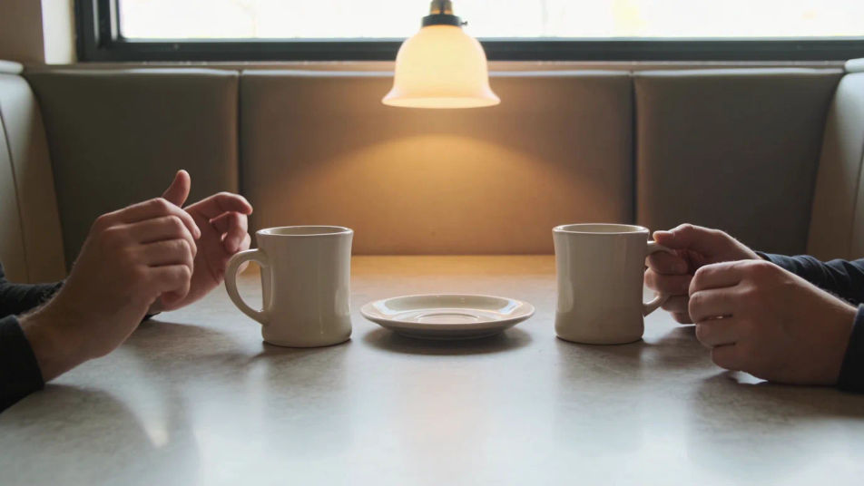 Fill a booth conversation without music