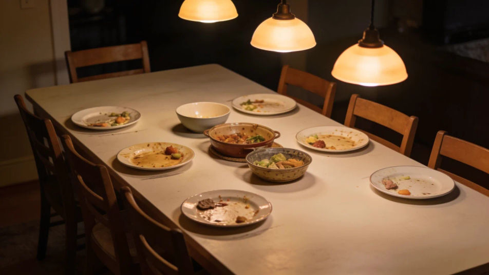Carry a quiet dinner scene with no score