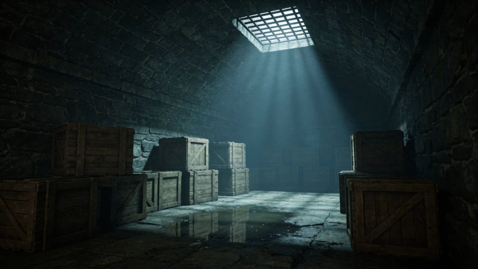 Show a cellar is full of rats