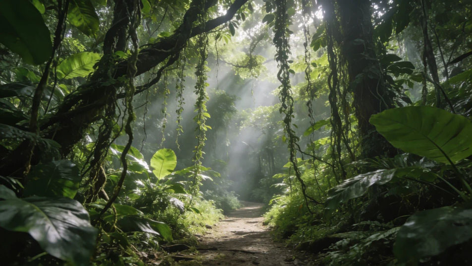 Put the viewer deep in the jungle