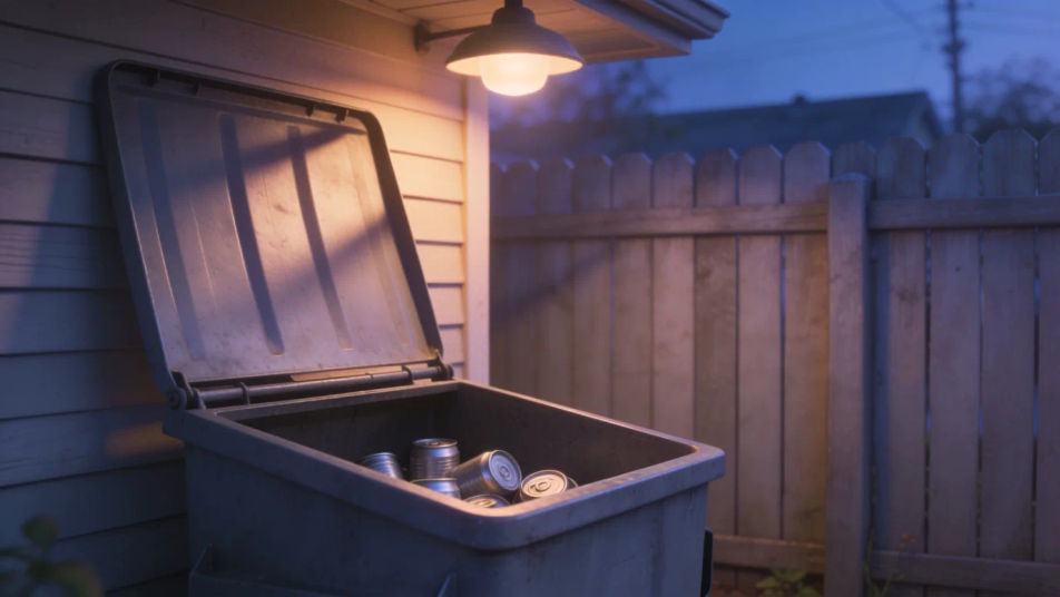 Hint someone is rummaging outside
