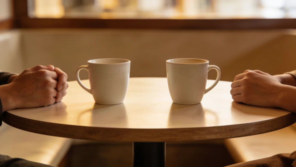 Punctuate an awkward silence with a sip