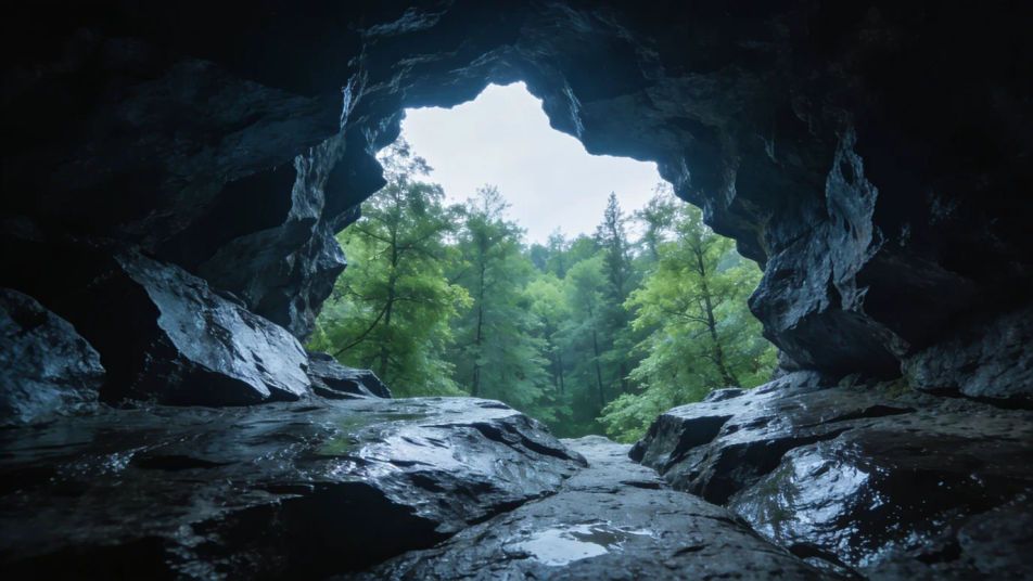 Fill an empty cave scene without music