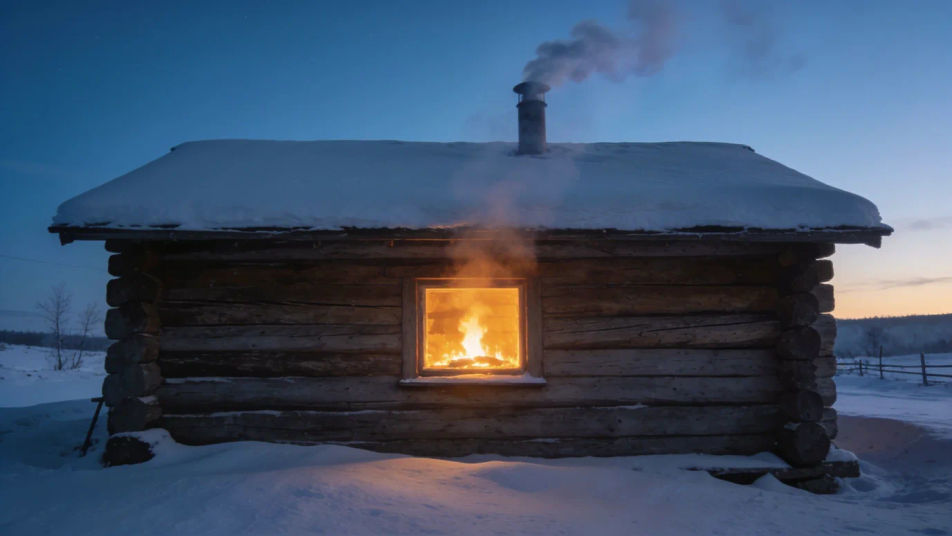 Set a cold evening by the stove