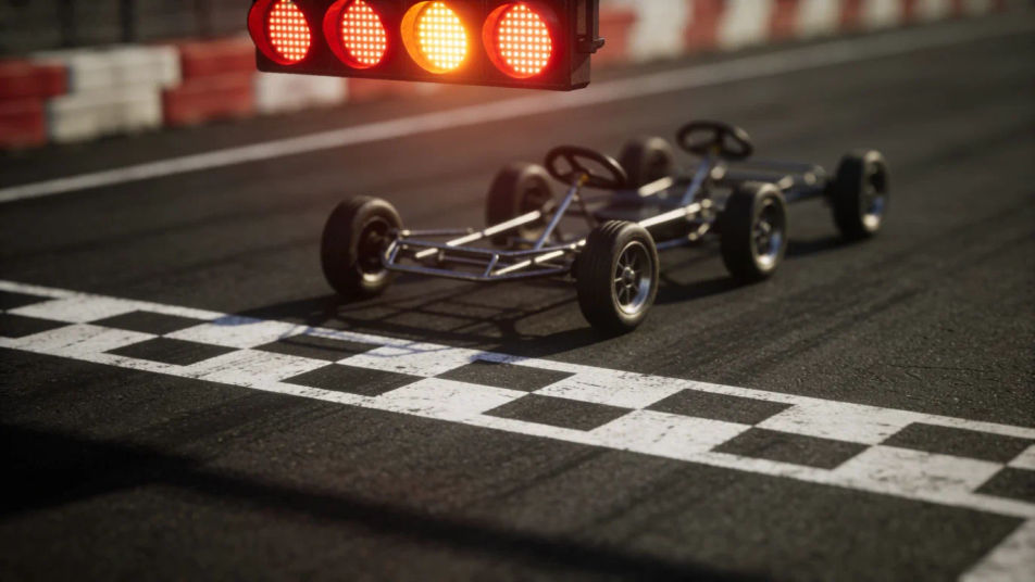 Kick off the race on the final beep