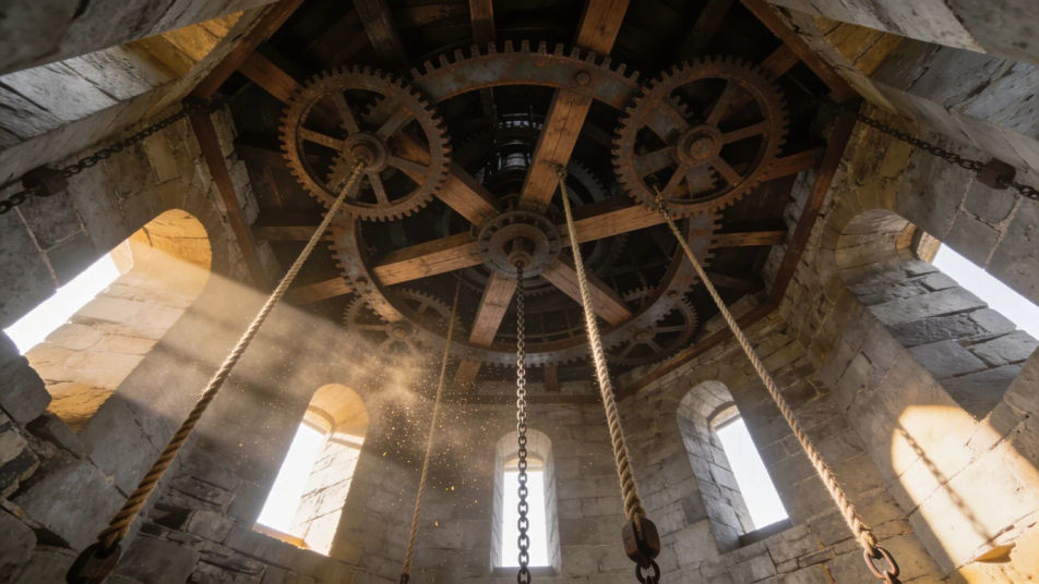 Build an old mill or clock tower