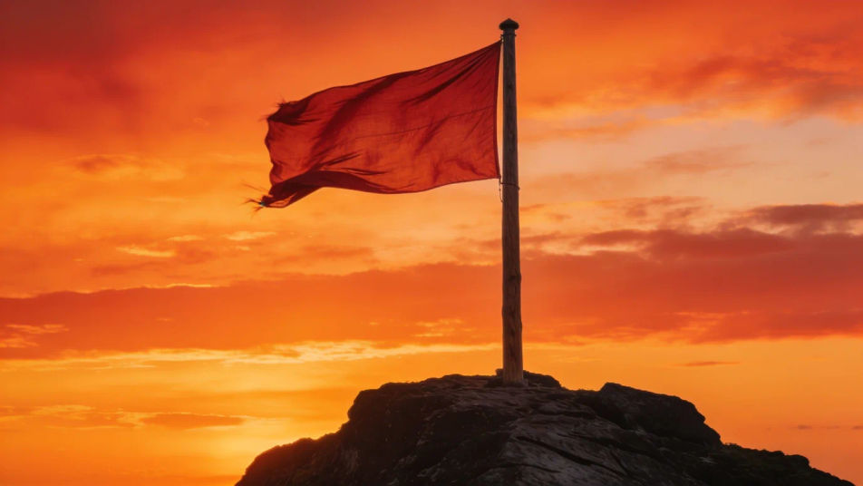 Make a title land with a sharp cloth snap