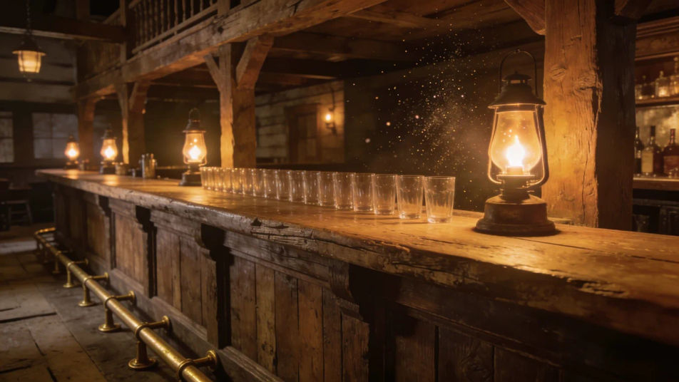 Put the viewer in an old saloon bar