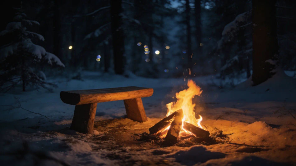 Hold a tense camp scene with no music