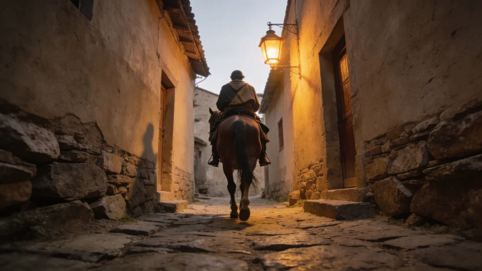 Make a rider arrive with each hoof heard
