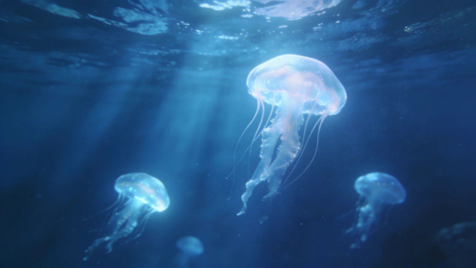 Fill a slow underwater shot with no music