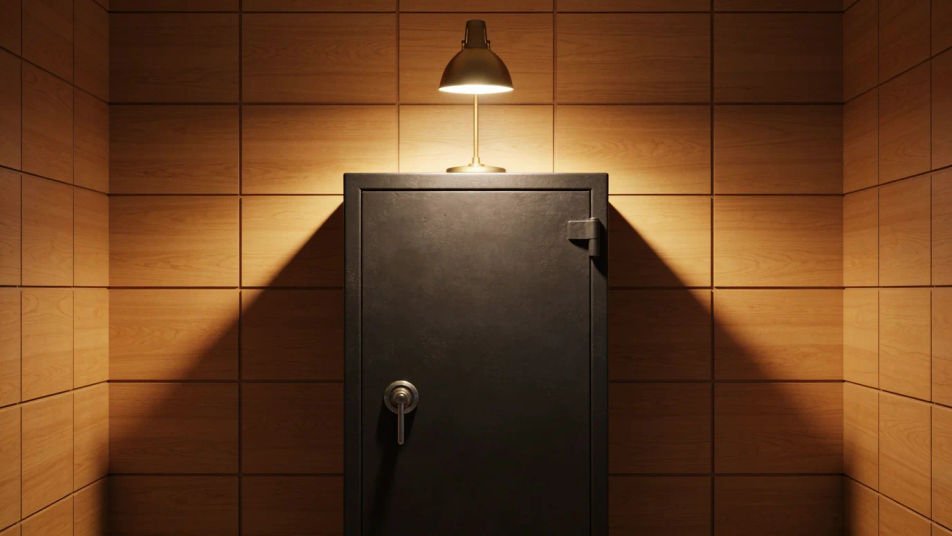 Stretch a safe-cracking scene with no score